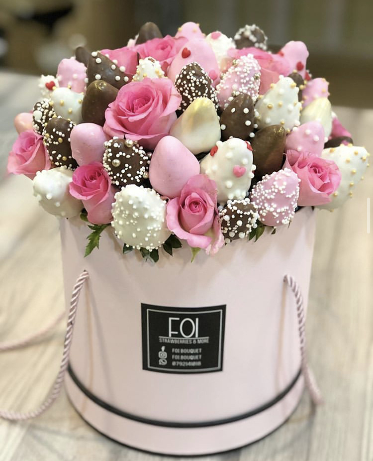 Pink Strawberries bouquet